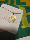 Brazil Map Necklace, 18k Gold Filled