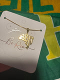 Brazil Map Necklace, 18k Gold Filled