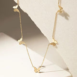 Butterfly Necklace, 18k Gold Filled