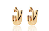 Bold Stud Earrings, 18k Gold Filled
