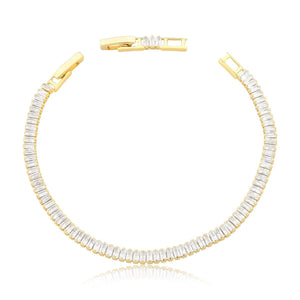 Crystal Riviera Bracelet, 18k Gold Filled
