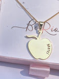 Thank you / Merci Necklace, 18k Gold Filled