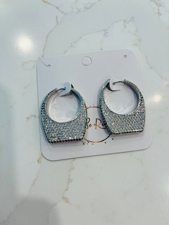 Zirconia 2025 hoop earrings